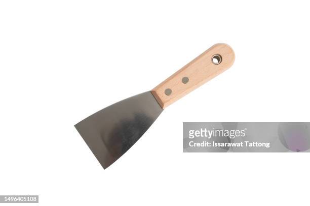 putty knife isolated on white - spatula stock pictures, royalty-free photos & images