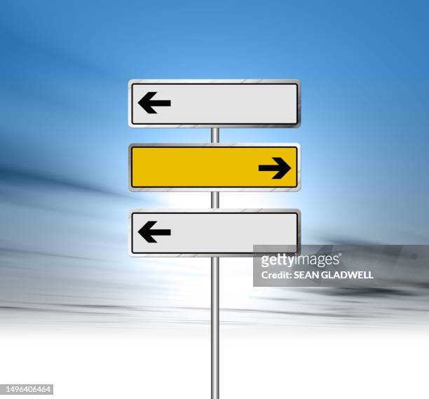 blank arrow signs - safety sign stock pictures, royalty-free photos & images