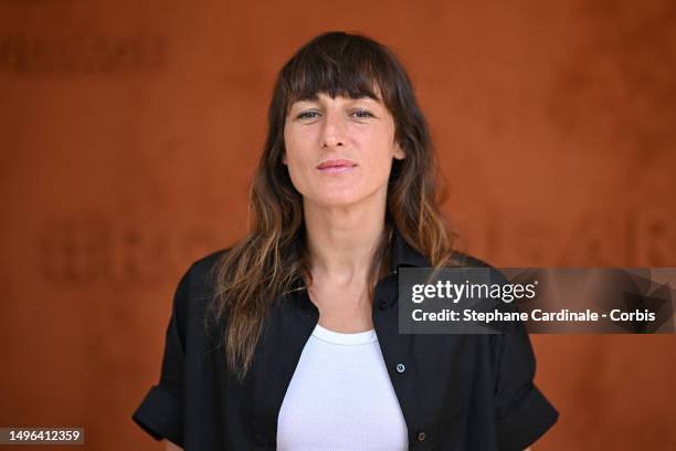 Juliette Armanet attends the 2023 French Open at Roland Garros on June 06, 2023 in Paris, France.