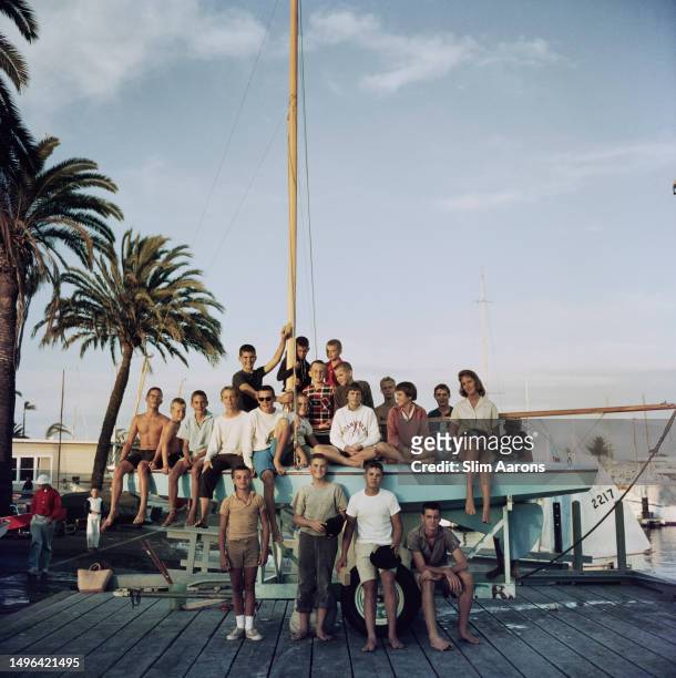 Young sailors from the San Diego Yacht Club's Starlet Fleet, 1960.