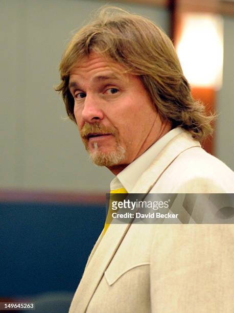 Developer Steve Kennedy appears during a court hearing at the Clark County Regional Justice Center on August 1, 2012 in Las Vegas, Nevada. Kennedy...