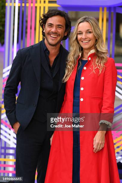 Jack Savoretti and Jemma Powell attend the 2023 Royal Academy of Arts Summer Preview Party at Royal Academy of Arts on June 06, 2023 in London,...