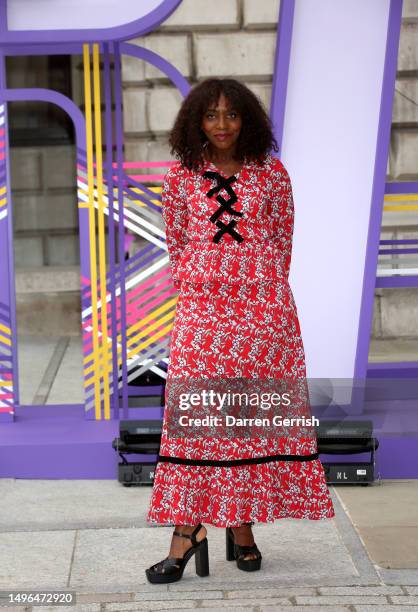 Brenda Emmanus attends the Royal Academy of Arts Summer Exhibition Preview Party at Burlington House on June 06, 2023 in London, England.