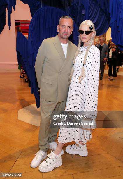 Fat Tony and Kristen McMenamy attends the Royal Academy of Arts Summer Exhibition Preview Party at Burlington House on June 06, 2023 in London,...