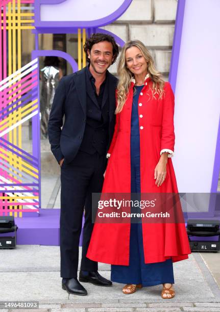 Jack Savoretti and Jemma Powell attend the Royal Academy of Arts Summer Exhibition Preview Party at Burlington House on June 06, 2023 in London,...