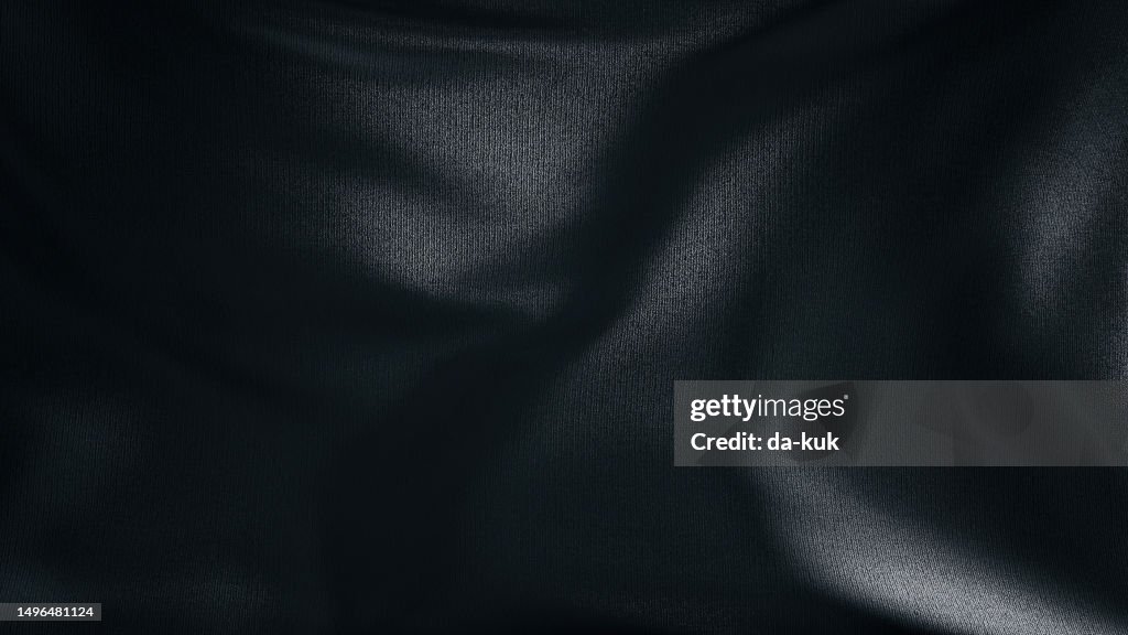 Black luxury silk textile material background