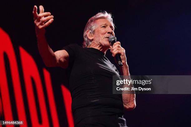 Roger Waters performs on stage at The O2 Arena during the 'This is Not A Drill' tour, on June 06, 2023 in London, England.