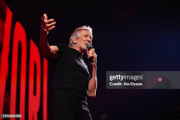 Roger Waters performs on stage at The O2 Arena during the 'This is Not A Drill' tour, on June 06, 2023 in London, England.