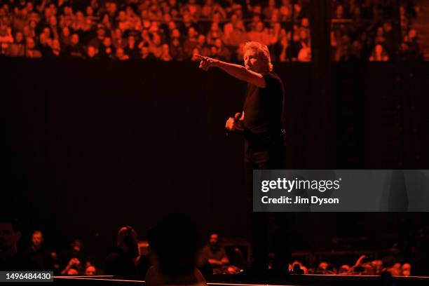 Roger Waters performs on stage at The O2 Arena during the 'This is Not A Drill' tour, on June 06, 2023 in London, England.