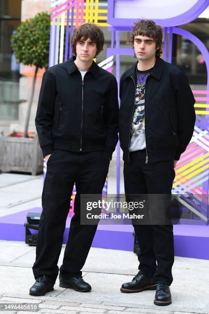 Gene Gallagher and Lennon Gallagher attend the 2023 Royal Academy of Arts Summer Preview Party at Royal Academy of Arts on June 06, 2023 in London,...