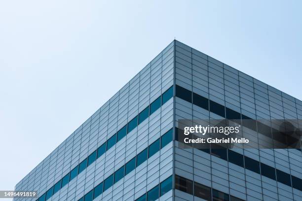 low angle pov of building in downtown london - london ontario skyline stock pictures, royalty-free photos & images