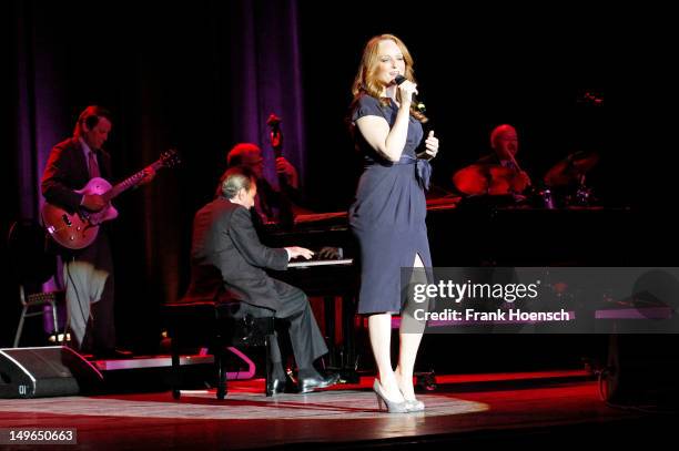 Singer Antonia Bennett performs live in support of Tony Bennett during a concert at the Admiralspalast on August 1, 2012 in Berlin, Germany.