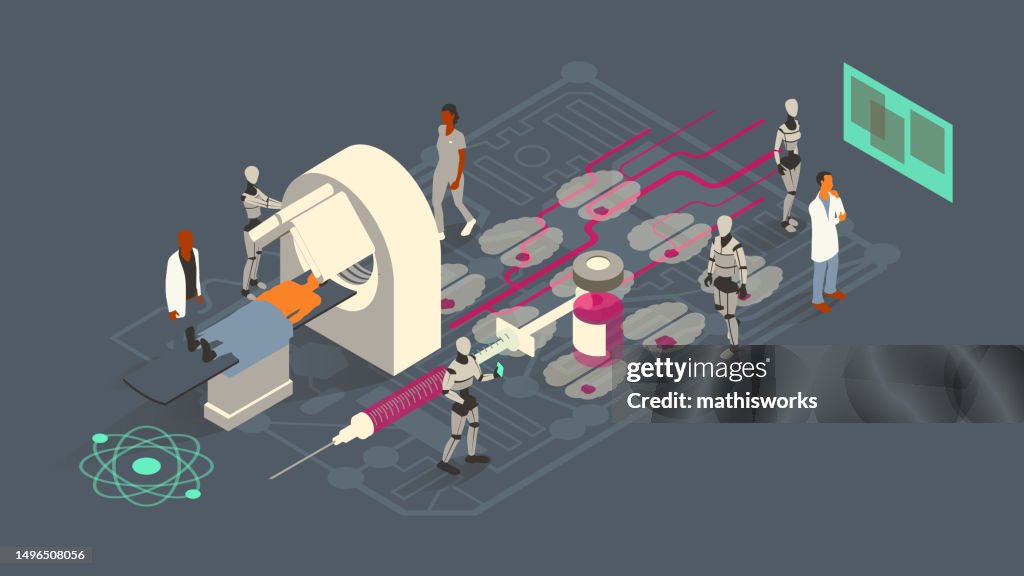Nuclear Medicine AI Illustration