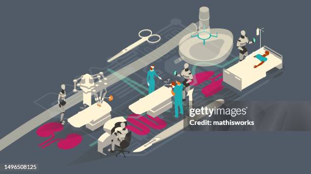 surgery ai illustration - oxygen mask stock illustrations