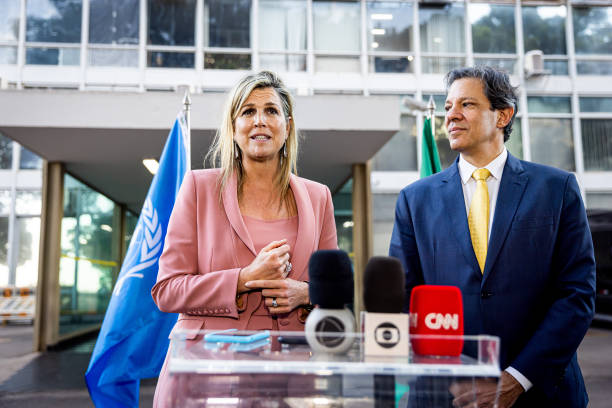 BRA: Queen Maxima Of The Netherlands visits Brazil : Day Two