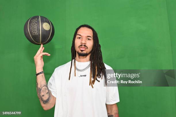 Cole Anthony attends the launch event for Meta's new campaign "It's Your World" at KidSuper Studio on June 06, 2023 in Brooklyn, New York.