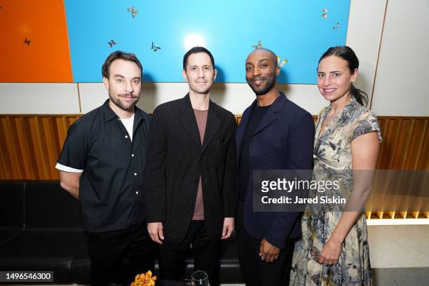 Reinaldo Leandro, Robert Passive, Asad Syrkett and Ariel Ashe, attend ELLE DECOR 2023 A-List Party at Casa Lever on June 06, 2023 in New York City.