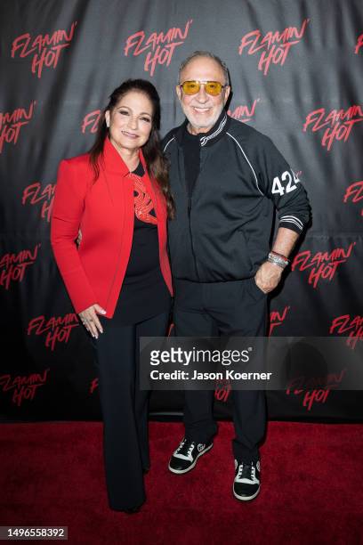 Gloria Estefan and Emilio Estefan attend the "Flamin' Hot" Miami screening hosted by Ana Navarro at AMC Sunset Place 24 on June 06, 2023 in Miami,...