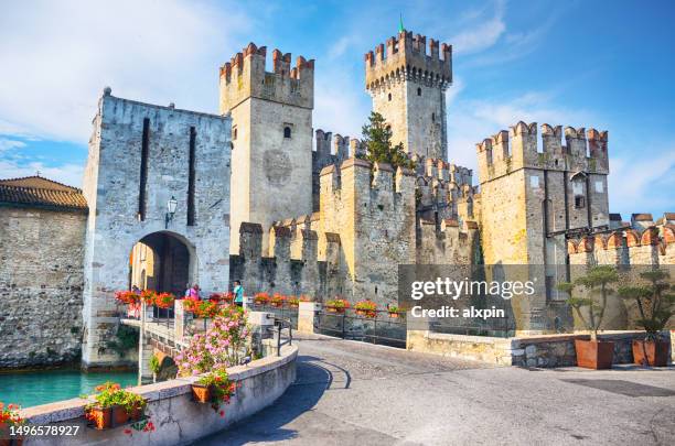 rocca scaligieri, sirmione - sirmione stock pictures, royalty-free photos & images