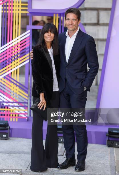 Claudia Winkleman and Kris Thykier attend the 2023 Royal Academy of Arts Summer Preview Party at Royal Academy of Arts on June 06, 2023 in London,...