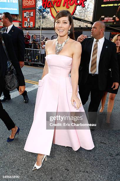 Jessica Biel at Premiere of Columbia Pictures "Total Recall" at Grauman's Chinese Theatre on August 1, 2012 in Hollywood, California.