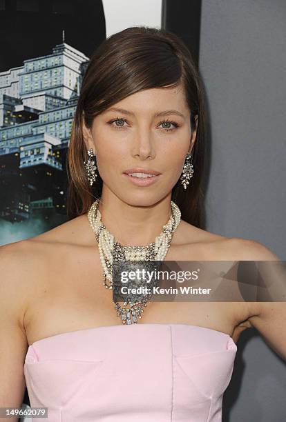 Actress Jessica Biel arrives at the premiere of Columbia Pictures' "Total Recall" held at Grauman's Chinese Theatre on August 1, 2012 in Hollywood,...