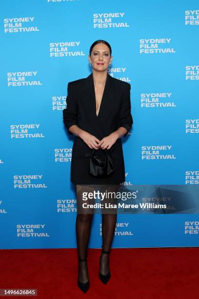 Brooke Boney attends the Australia premiere of "The New Boy" at the Sydney Film Festival 2023 opening night at State Theatre on June 07, 2023 in...