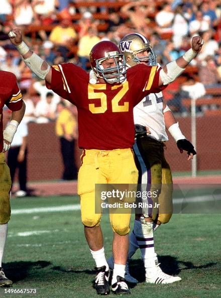 USC Linebacker Jack Del Rio (52) Celebrates Win USC Linebacker Jack Del Rio (52) Celebrates Win