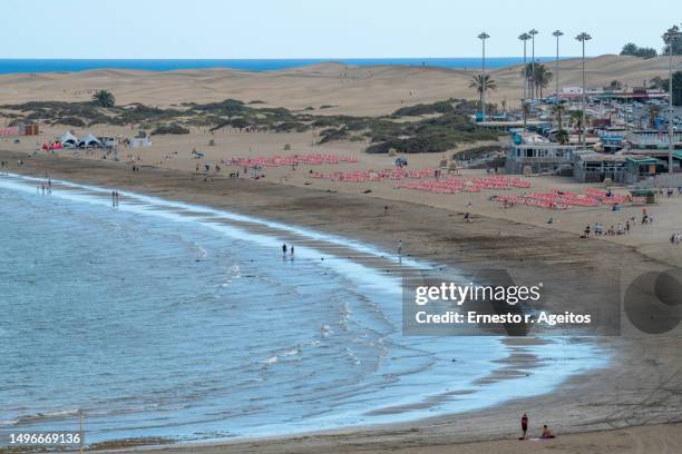 el inglés beach, gran canaria, canary islands - inglés stock pictures, royalty-free photos & images