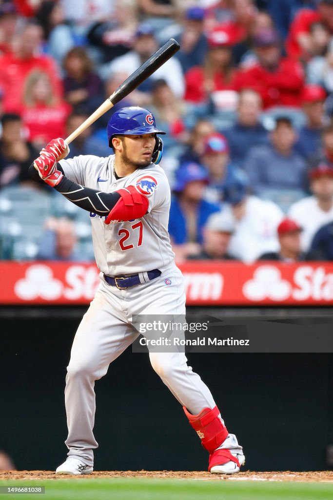 Seiya Suzuki Of The Chicago Cubs At Angel Stadium Of Anaheim On June... News Photo - Getty Images