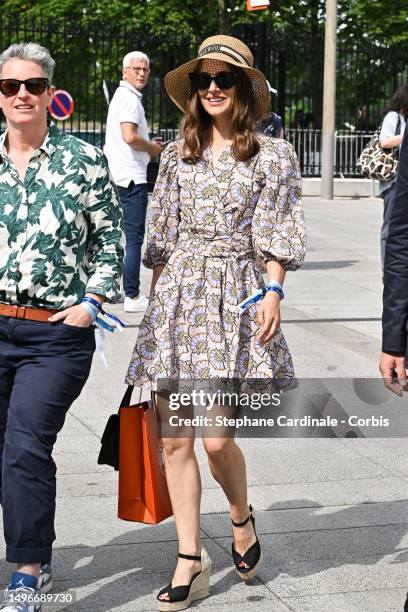 Natalie Portman attends the 2023 French Open at Roland Garros on June 07, 2023 in Paris, France.