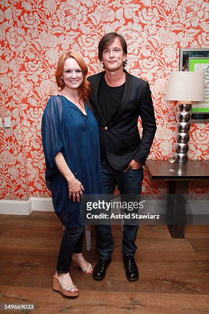 Ann Marie "Ree" Drummond and Robert Novogratz attend HGTV's "Home By Novogratz" Season 2 Premiere Party at Crosby Street Hotel on August 1, 2012 in...