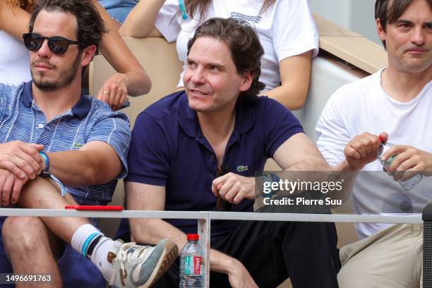 Daniel Bruhl attends the 2023 French Open at Roland Garros on June 07, 2023 in Paris, France.