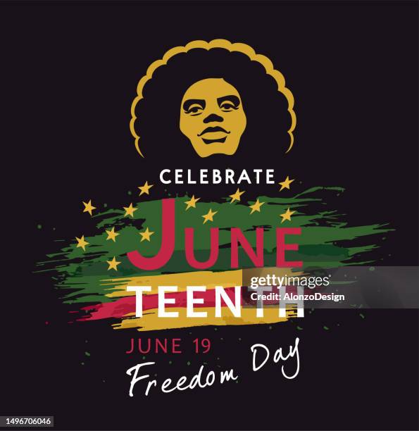 juneteenth celebration. juneteenth independence day. - juneteenth stock illustrations