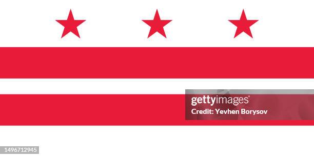 washington, d.c. simple flag. us city flag - washington dc icon stock pictures, royalty-free photos & images