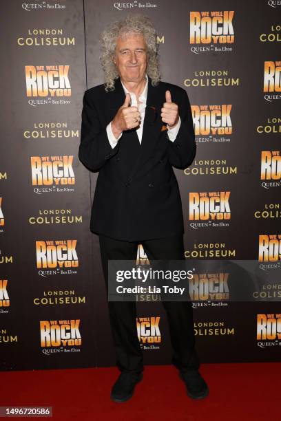 Brian May attends the "We Will Rock You" Gala Night at the London Coliseum on June 07, 2023 in London, England.