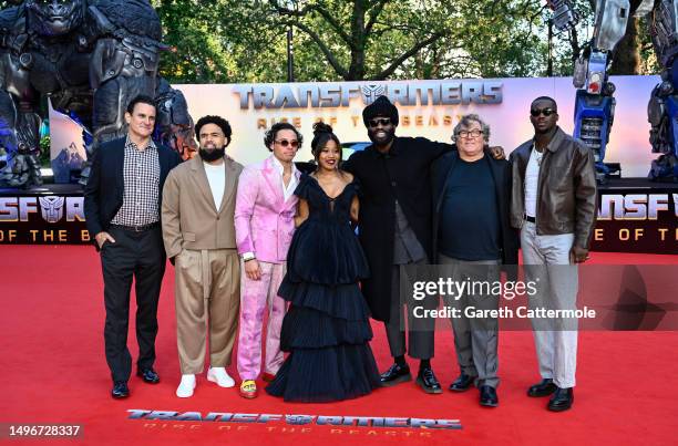 Mark Vahradian, Steven Caple Jr., Anthony Ramos, Dominique Fishback, Tobe Nwigwe, Lorenzo di Bonaventura and Jacobs Banks attending the...