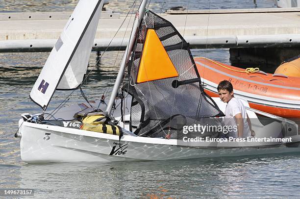 Felipe Marichalar Borbon attends in the navy club at sailng class on August 1, 2012 in Palma de Mallorca, Spain.