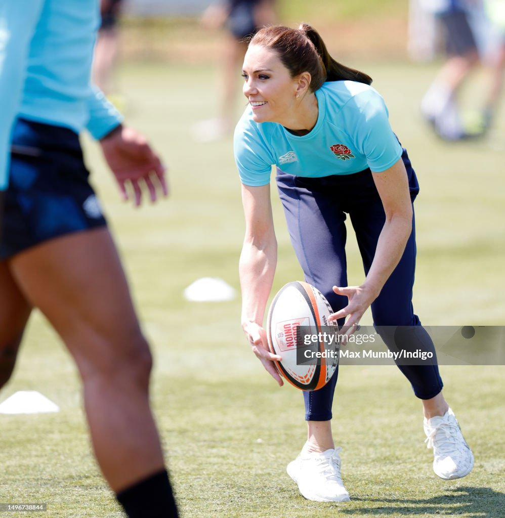 The Princess Of Wales Visits Maidenhead Rugby Club