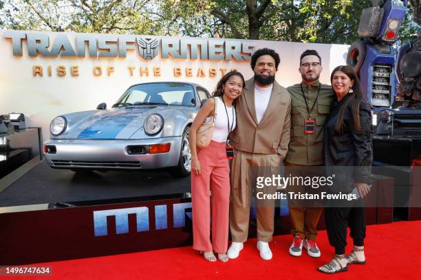 Steven Caple Jr and guests attend the European Premiere of Paramount Pictures' "Transformers: Rise of the Beasts" at Cineworld Cinemas on June 07,...