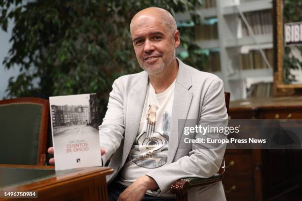 The secretary general of CCOO, Unai Sordo, during the presentation of his book 'Cuentos de oficio', at the Book Fair, June 7 in Madrid, Spain. In...