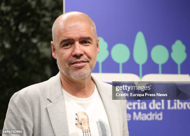 The secretary general of CCOO, Unai Sordo, during the presentation of his book 'Cuentos de oficio', at the Book Fair, June 7 in Madrid, Spain. In...