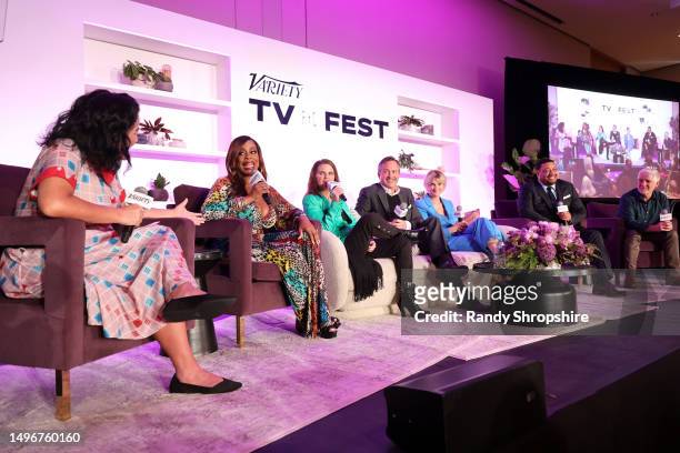Jenelle Riley, Deputy Features & Awards Editor at Variety Niecy Nash-Betts, Mary Birdsong, Thomas Lennon, Kerri Kenney-Silver, Cedric Yarbrough, and...