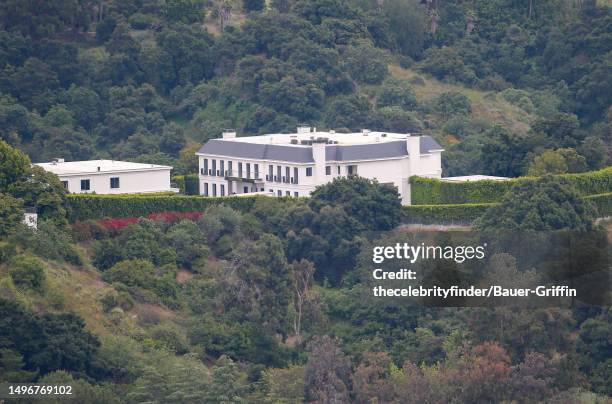 Reported new home of Ben Affleck and Jennifer Lopez in Beverly Hills is seen on June 07, 2023 in Los Angeles, California.