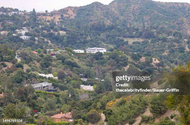 Reported new home of Ben Affleck and Jennifer Lopez in Beverly Hills is seen on June 07, 2023 in Los Angeles, California.