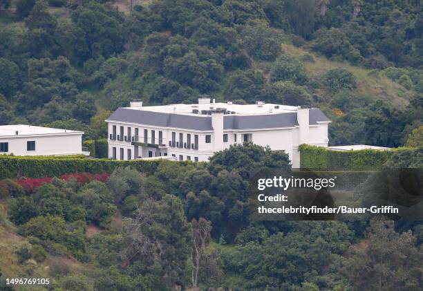 Reported new home of Ben Affleck and Jennifer Lopez in Beverly Hills is seen on June 07, 2023 in Los Angeles, California.