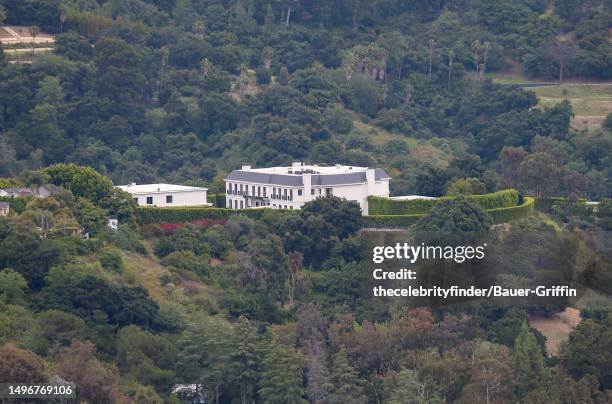 Reported new home of Ben Affleck and Jennifer Lopez in Beverly Hills is seen on June 07, 2023 in Los Angeles, California.