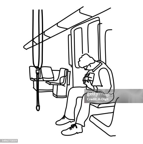 musicianinthesubwaysketchnocase - bus interior stock illustrations