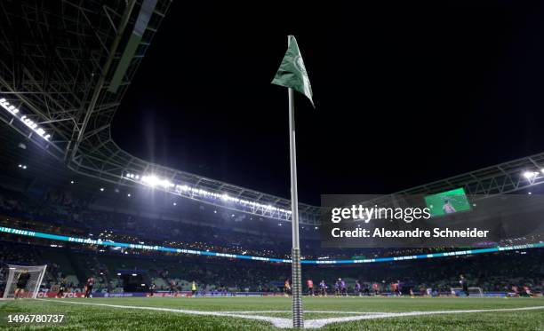 General view of the stadium before a match between Palmeiras and of Barcelona SC as part of Copa CONMEBOL Libertadores 2023 at Allianz Parque on June...