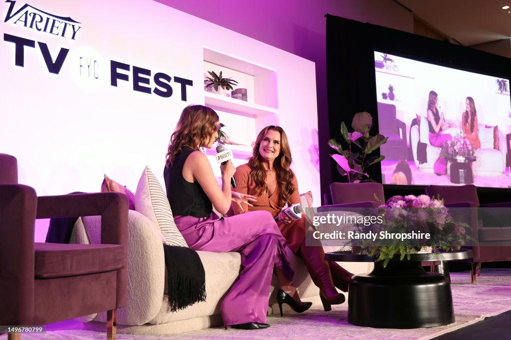Variety Program Variety's Elizabeth Wagmeister and Brooke Shields speak onstage... News ...